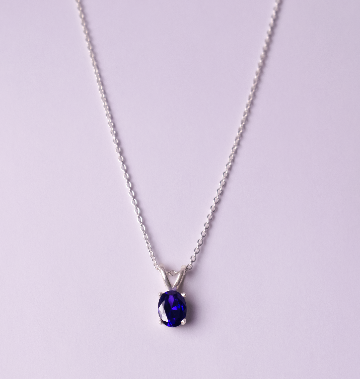 Blue oval Pendant