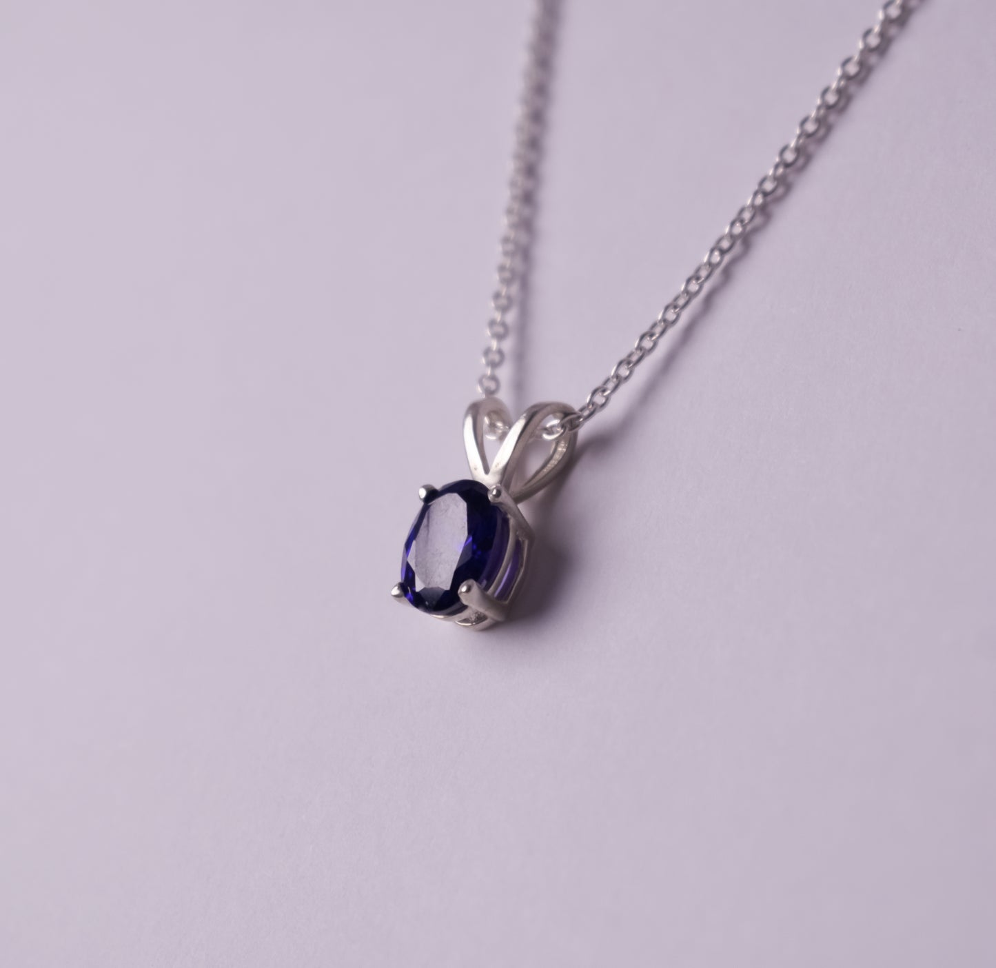 Blue oval Pendant