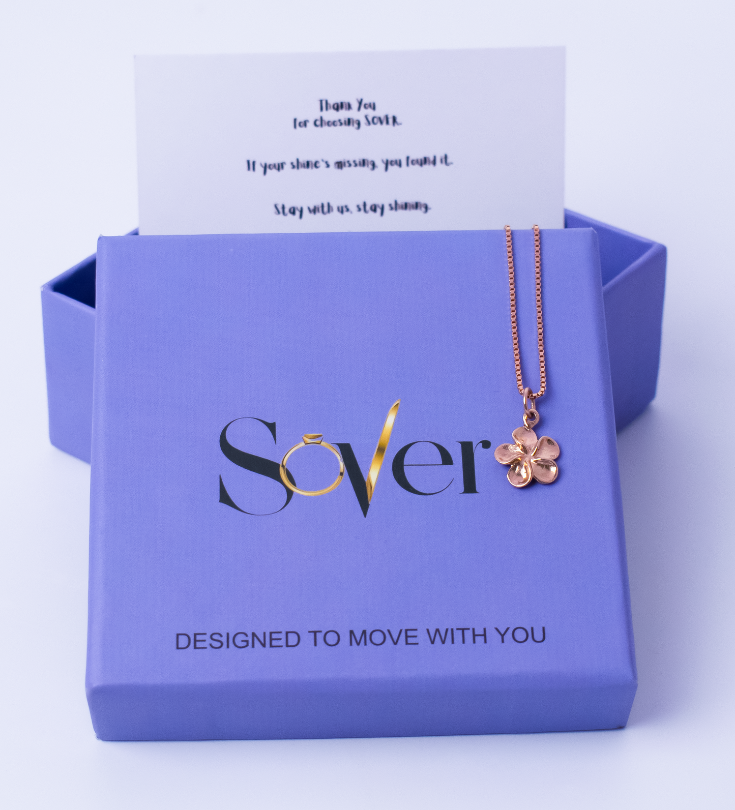 Plam rose gold Pendant
